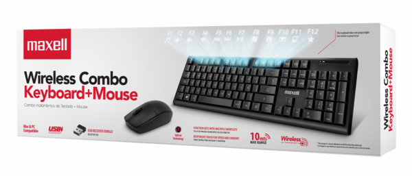 MAXELL TECLADO+MOUSE INALAMBRICO WKBC-200