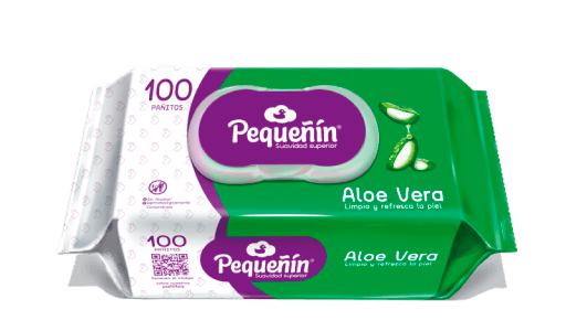 TOALLITAS HUMEDAS PARA BEBE DE ALOE VERA 100 UND