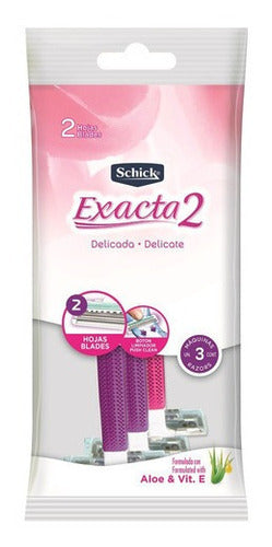SCHICK EXACTA MUJER DESECHABLE 3 UND