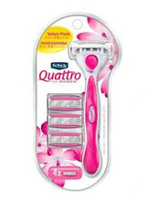 SCHICK QUATTRO MUJER 4 1 UND CON 4 REPUESTOS