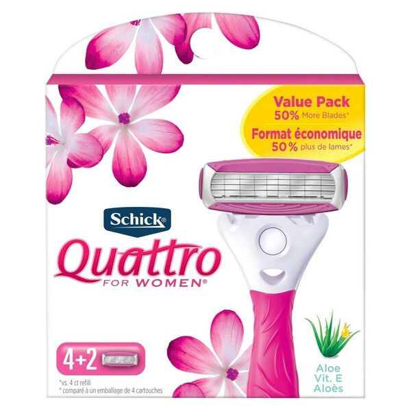 SCHICK VALUE PACK MUJER REFILL 6 REPUESTOS