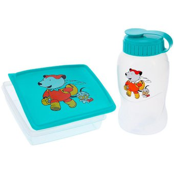 SET LONCHERITO (SANDUCHERA 0.5 LT Y TERMITO ZARY ZARU (AZUL Y ROSADO)