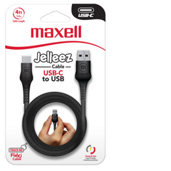 MAXELL CABLE JELLEEZ NEGRO 4FT USB-C/LIGHTNING