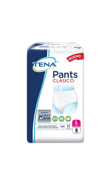 TENA PANTS CLASICO LARGE 8 UND
