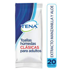 TOALLAS HUMEDAS CLASICAS TENA 20 UND