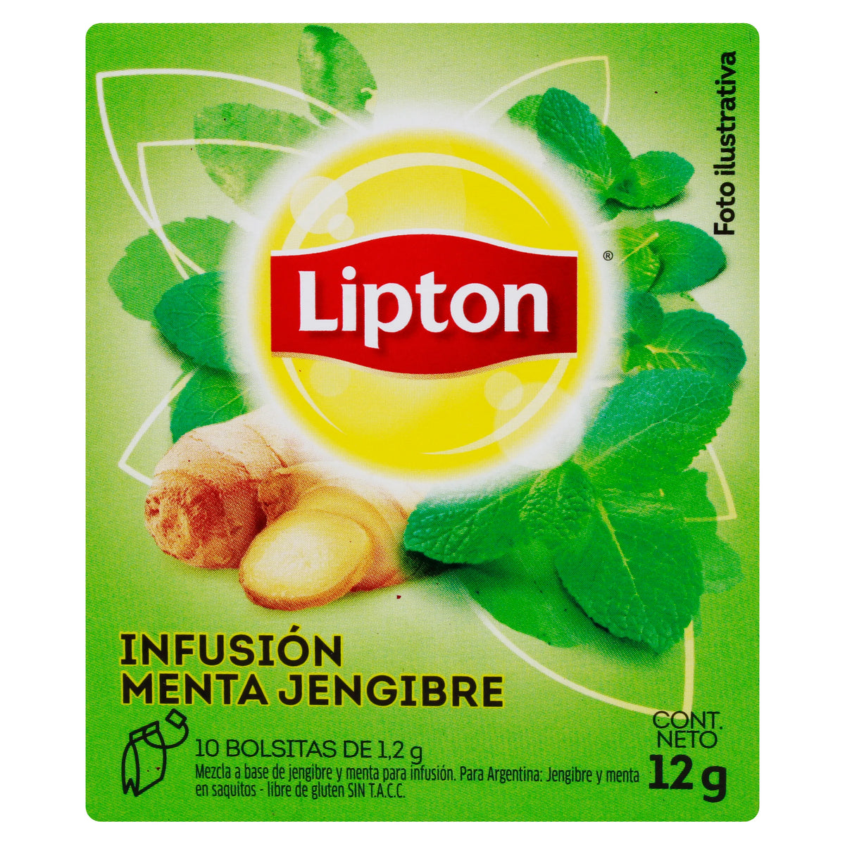 LIPTON INFUSION MENTA Y JENGIBRE 12X10X12G