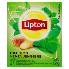 LIPTON INFUSION MENTA Y JENGIBRE 12X10X12G
