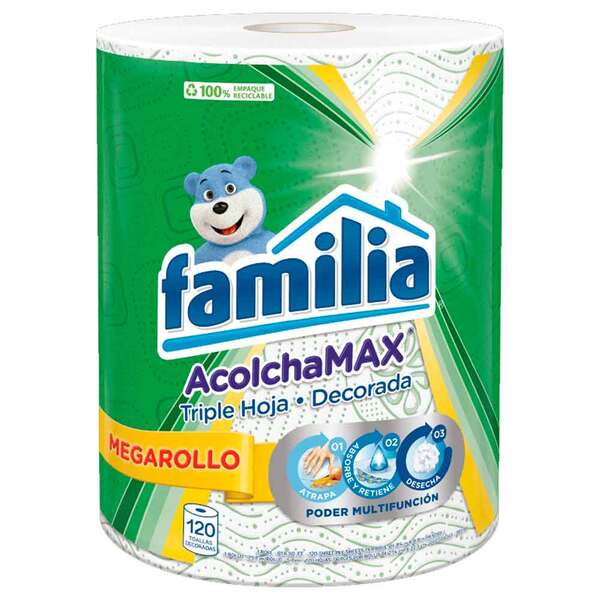 PAPEL TOLLA FAMILIA  (12 ROLLOS DE 120 HOJAS)