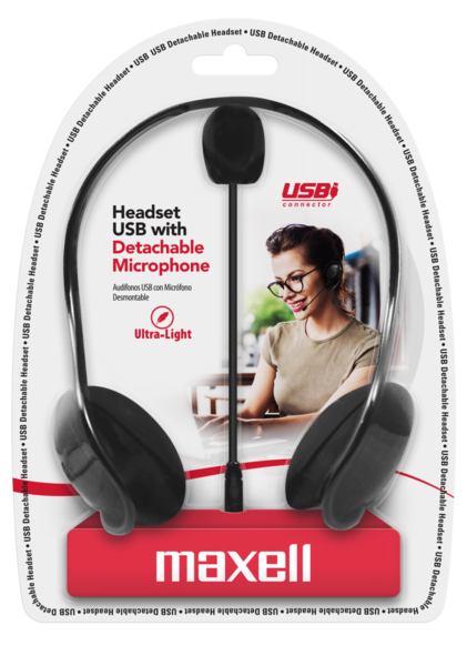 MAXELL AUDIFONO USB MIC DESMONTABLE 4X6