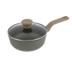 IMUSA TERRA CALDERO VERDE TAPA DE VIDRIO 18 CM