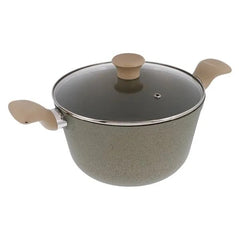 IMUSA TERRA OLLA VERDE TAPA DE VIDRIO 24 CM