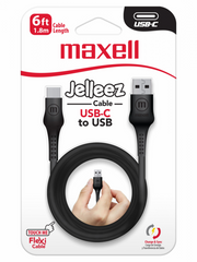MAXELL CABLE JELLEEZ 6FT NEGRO USB-C/USB 4X12