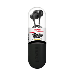 MAXELL AURICULAR POP DISPLAY NEGRO C/MIC 10X1