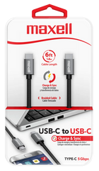 MAXELL CABLE 6FT  GRIS USB-C/USB-C4 4X12