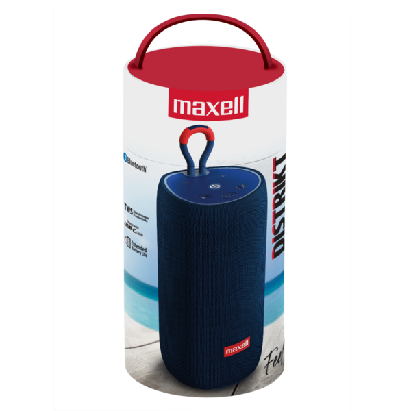 MAXELL BOCINA BT DISTRIKT NAVY 2X4X1