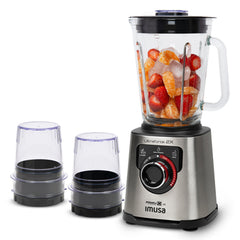 Licuadora Profesional IMUSA Ultraforce 2X Plateada + Picatodo + Molino