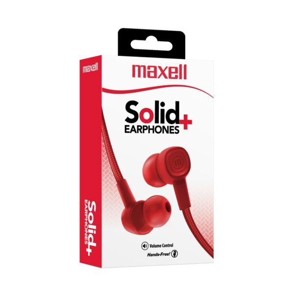 MAXELL AURICULAR SOLID+ROJO 6X6X1
