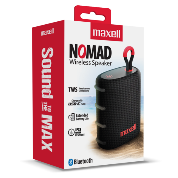 MAXELL BOCINA BT NOMAD TWS NEGRA 2X4X1