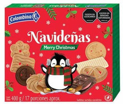 GALLETAS COLOMBINA NAVIDEÑA DUPLEX 400GRS.