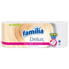 FAMILIA PAPEL DELUX (FARDO DE 5 PAQUETES  X 8 ROLLOS)
