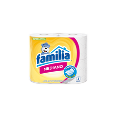 PAPEL FAMILIA MEDIANO (12 PAQUETE POR 4 ROLLO)