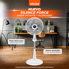IMUSA ABANICO 18'' BLANCO SILENCE FORCE