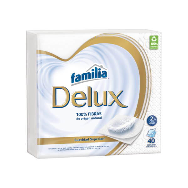 SERVILLETAS DELUX (FARDO 24 PAQUETES X 40 UNIDADES)