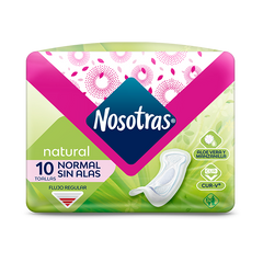 NOSOTRAS TOALLAS NORMAL TELA NATURAL 10 UND